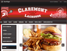 Tablet Screenshot of claremontlacrosse.com